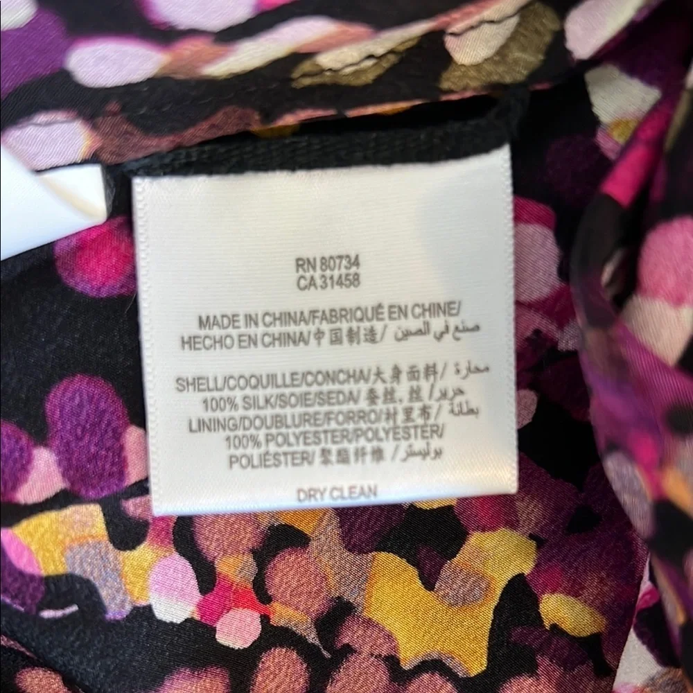 BCBGMAXAZRIA Vibrant Strapless Dot Dress Size 4